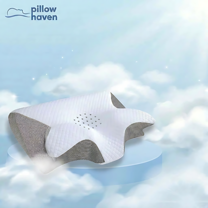Premium Contour Relief Pillow — Gray